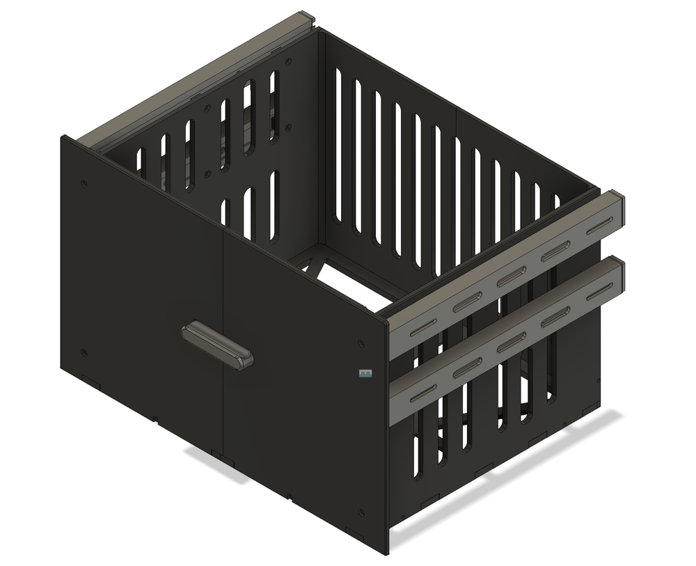 CAD model of the 5-unit large drawer