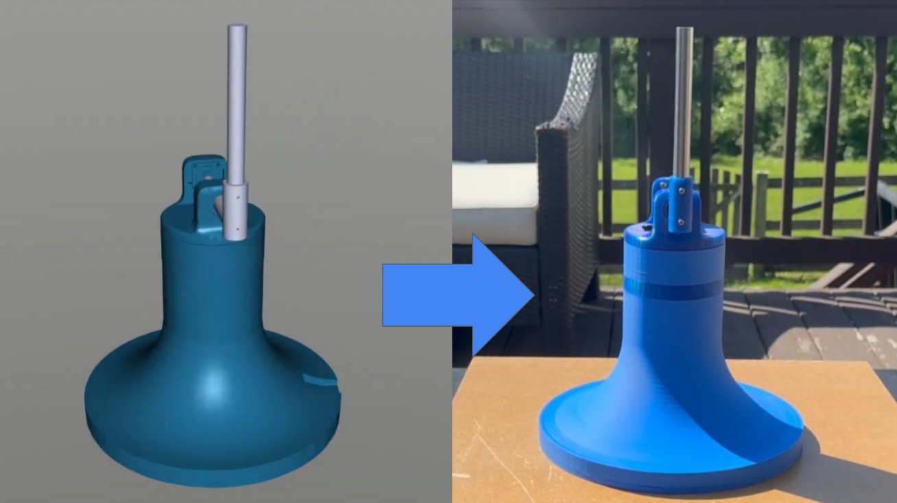 Sim2Real Furuta Pendulum — physical hardware and MuJoCo simulation