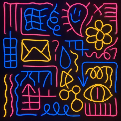 Night fully illuminated state displaying vibrant LED segments